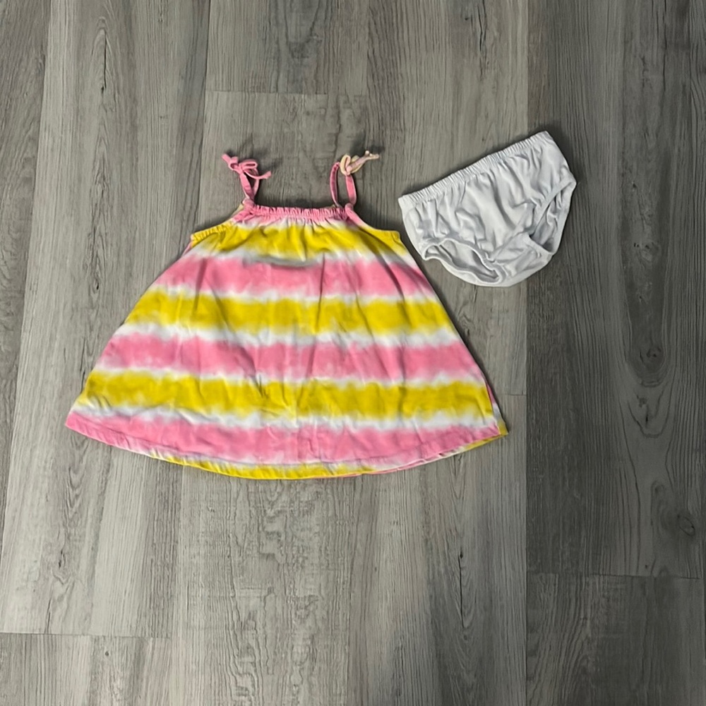 Okie Dokie Tie Dye Dress & Diaper Cover